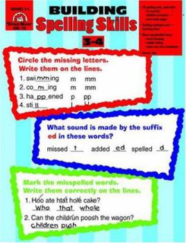 Paperback Building Spelling Skills: Grades 3-4 Book