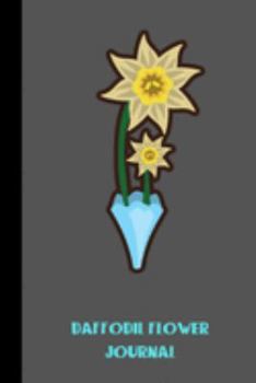 daffodil flower journal: small lined Daffodil Notebook / Travel Journal to write in (6'' x 9'') 120 pages