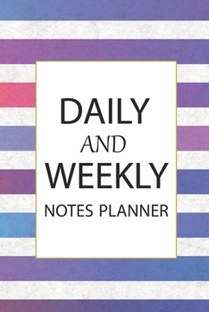 Paperback Daily and Weekly: Note Planner Book