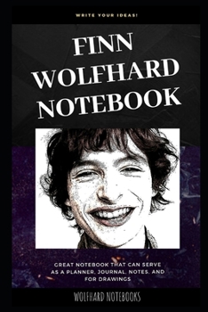 Paperback Finn Wolfhard Notebook: Great Notebook for School or as a Diary, Lined With More than 100 Pages. Notebook that can serve as a Planner, Journal Book