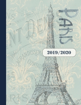 2019 2020: Terminplaner 18 Monate Planer für Frauen, A4 - Paris Kalender Organizer ab Juli 2019 bis Dezember 2020 - Jahresübersicht Monatsübersicht ... Do Liste + 20 Notizen Seiten (German Edition)