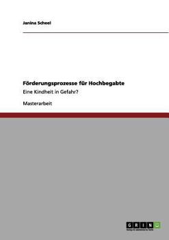 Paperback Förderungsprozesse für Hochbegabte: Eine Kindheit in Gefahr? [German] Book