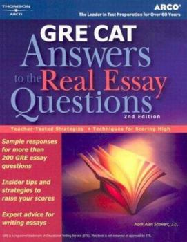 Paperback GRE Cat: Answers to the Real Essay Questions, 2nd Edition Book