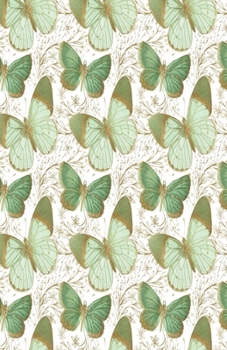 Paperback Dot Grid Journal Notebook: Butterfly Pattern Butterflies Insect - Bullet Planner Book - Dotted Grid - 5.5 X 8.5" 120 Pg - DIY Weekly Spread - Org Book