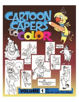 Paperback Cartoon Capers to Color Book