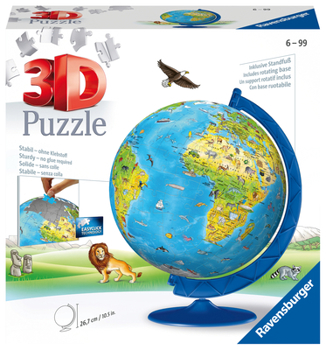 Misc. Children's World Globe 180pc 3D Puzzleball Book