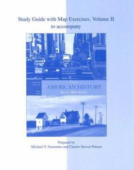 Paperback Study Guide with Map Exercises to Accompany American History: A Survey Volume II Twelfth Edition Book