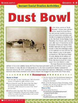 Paperback Instant Social Studies Activities: Dust Bowl Book