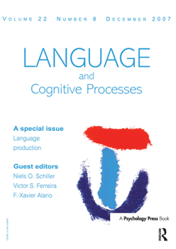 Language Production: Second International Workshop on Language Production - Book  of the Special Issues of Language and Cognitive Processes