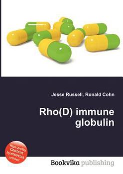Paperback Rho(d) Immune Globulin Book