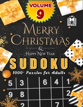 Paperback Merry Christmas Sudoku Volume 9: 1000+ Challenges During Christmas Holidays Large Print Sudoku Book for Adults Easy to Hard Book