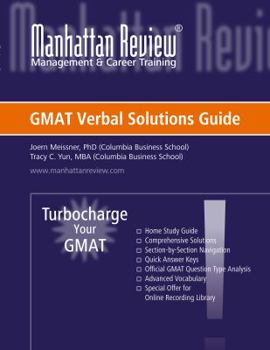 Paperback Turbocharge Your GMAT Verbal Solutions Guide Book