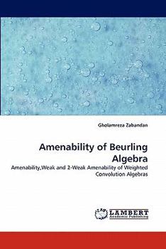 Paperback Amenability of Beurling Algebra Book