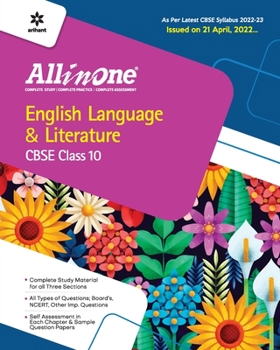 Paperback CBSE All In One English Language & Literature Class 10 2022-23 Edition (As per latest CBSE Syllabus issued on 21 April 2022) Book