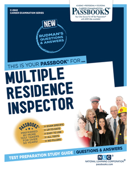 Paperback Multiple Residence Inspector (C-2842): Passbooks Study Guide Volume 2842 Book