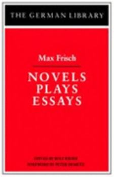 Paperback Novels Plays Essays: Max Frisch Book