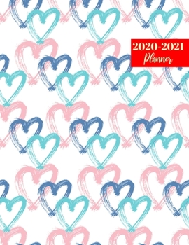 2020-2021 Planner: Pretty Two Year Day Planner Calendar - Passion/Goal Organizer - Weekly/Monthly Dated Agenda Book and To Do List