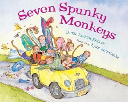 Hardcover Seven Spunky Monkeys Book