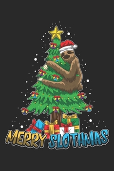 Paperback Merry Slothmas: Blank Dot Grid Notebook for the christmas time under the xmas tree Book