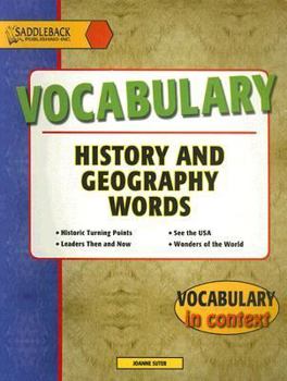 Paperback Vocabulary: History and Geography Words Book