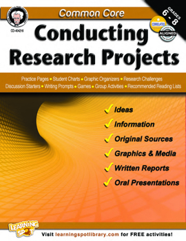 Paperback Common Core: Conducting Research Projects Book