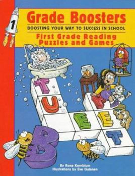 Paperback Grade Boosters First Grade Reading Puzzles and Games: Boosting Your Way to Success in School Book