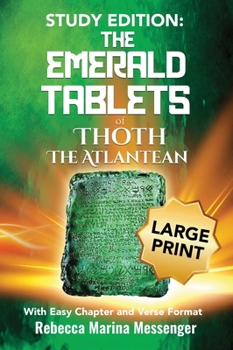 Hardcover Study Edition The Emerald Tablets of Thoth The Atlantean: With Easy Chapter and Verse Format [Large Print] Book