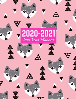 2020-2021 Two Year Planner: Handy Calendar Year Vision Planner (January 2020 - December 2021) - Monthly and Weekly Schedule Organizer and Journal Art Cover 00023187