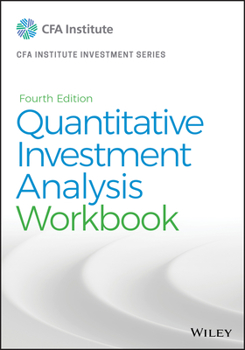 Paperback Quantitative Investment Analysis, Workbook Book