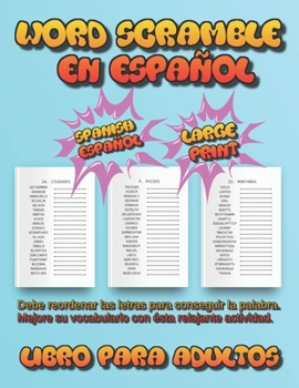 Paperback Word Scramble en español [Spanish] Book