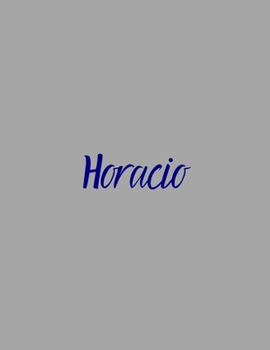 Paperback Horacio: notebook with the name on the cover, elegant, discreet, official notebook for notes, dot grid notebook, Book