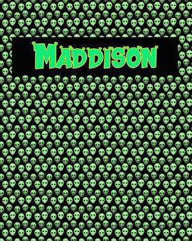 Paperback 120 Page Handwriting Practice Book with Green Alien Cover Maddison: Primary Grades Handwriting Book