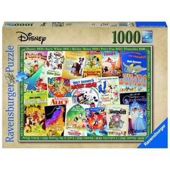 Toy Disney Vintage Movie Posters 1000 PC Puzzle Book