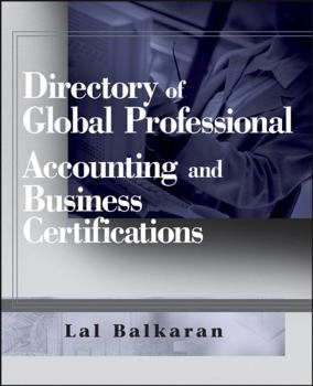 Paperback Directory of Global Professional Accounting and Business Certifications Book