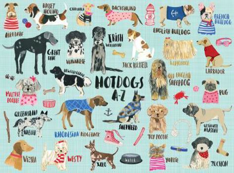 Misc. Hot Dogs A-Z 1000 Piece Puzzle Book
