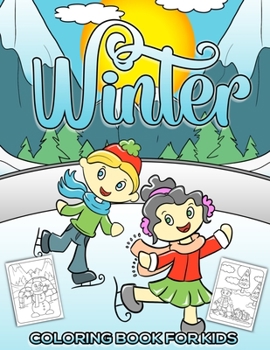 Paperback Winter Coloring Book for Kids Book