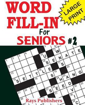 Paperback Word Fill-ins for Seniors 2 [Large Print] Book