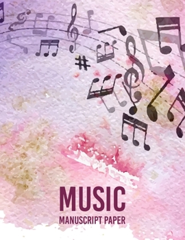 Paperback music notebook tabs: Music Writing Notebook, journal - Blank Sheet Music Notebook - Wide Staff Blank Manuscript Paper - 9 Staves Per Page - Book