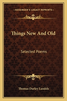 Paperback Things New And Old: Selected Poems Book