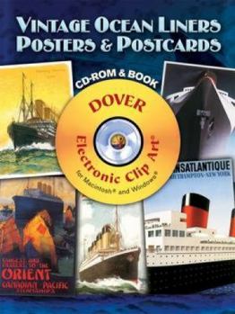 Paperback Vintage Ocean Liners Posters and Postcards CD-ROM and Book [With CDROM] Book