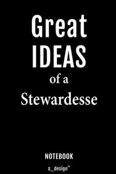 Paperback Notebook for Stewardesses / Stewardess: awesome handy Note Book [120 blank lined ruled pages] Book