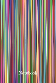 Notebook: 6x9 Blank Lined Journal With Colorful Stripes On The Cover