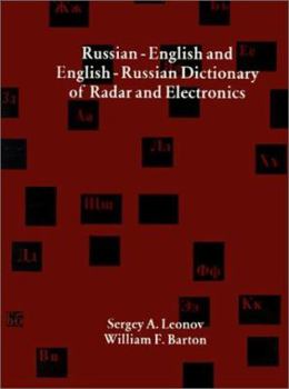 Paperback Russian-English and English-Russian Dictionary of Radar and Electronics Book