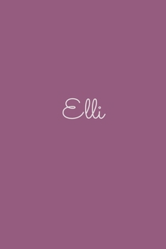 Elli: notebook with the name on the cover, elegant, discreet, official notebook for notes, dot grid notebook,