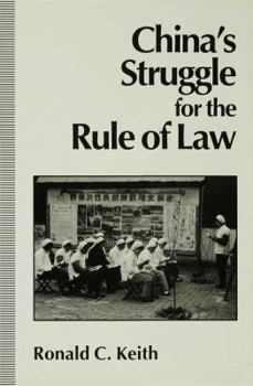 Hardcover China's Struggle for the Rule of Law Book