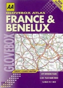 Paperback AA Glovebox Atlas France and Benelux (AA Atlases) Book