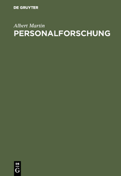 Hardcover Personalforschung [German] Book