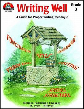 Paperback Writing Well, Grade 3: A Guide for Proper Writing Technique Book