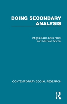 Paperback Doing Secondary Analysis Book