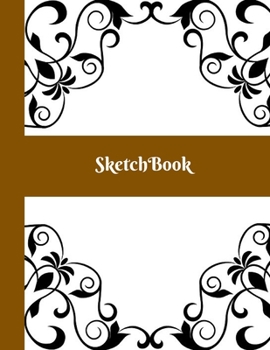 Paperback Sketchbook: Cute Large Floral Sketchbook Notebook Journal for Women Artist Girls Kids Teens Girl Friend Wife as Gifts to Sketch Dr Book